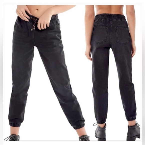 BDG Drawstring Denim Joggers Women’s Size XS - Picture 2 of 6